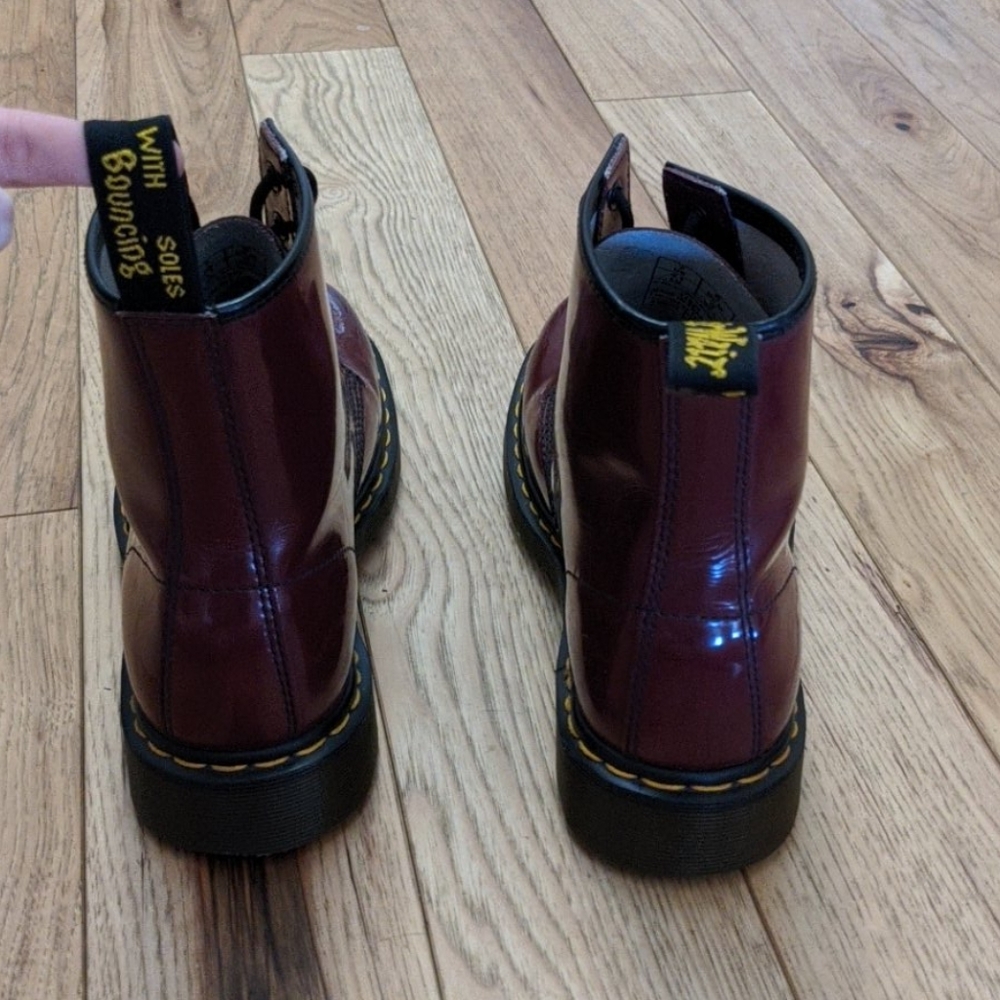 Dr. Martens patent leather boots